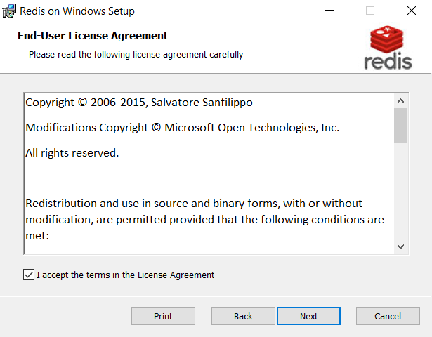 install redis server on windows