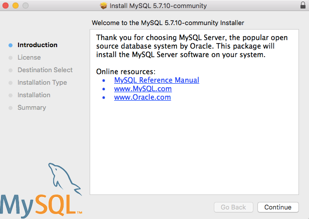 how to install mysql on mac el capitan