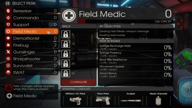 killing floor 2 medic perks