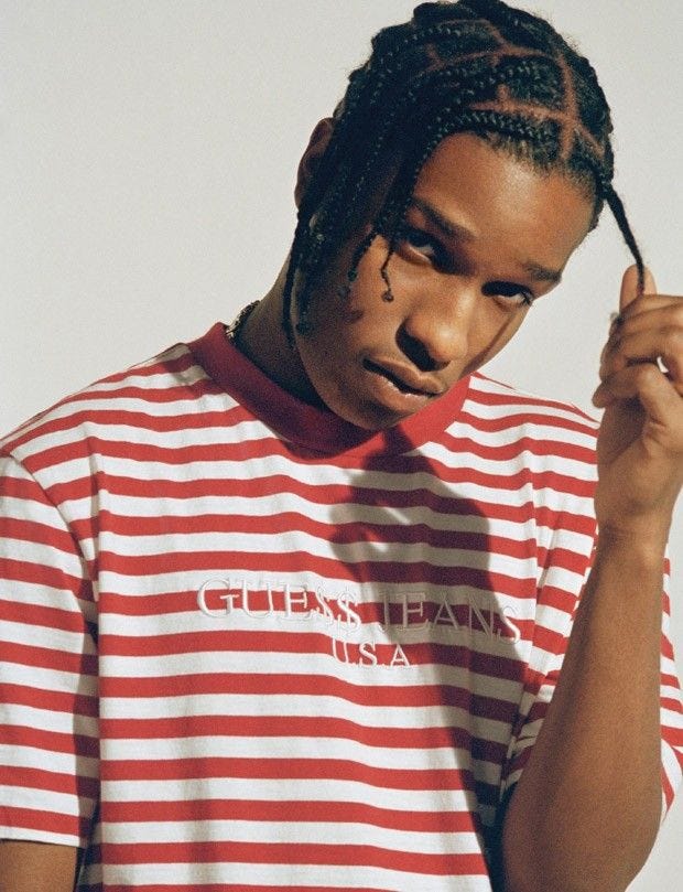 Guess who? A$AP Rocky. A$AP Rocky, his second Guess collection… | by Abby  Yuan | Medium