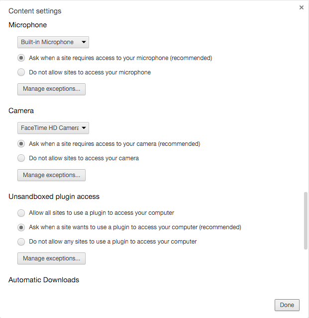 BLAB How To Configure Chrome To Access Your Camera And Microphone 
