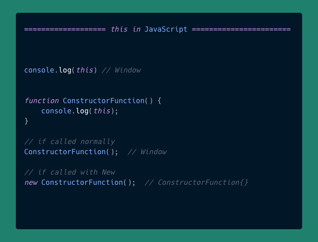 Understanding ‘this’ in JavaScript | by Suhas More | Geek Culture | Apr ...