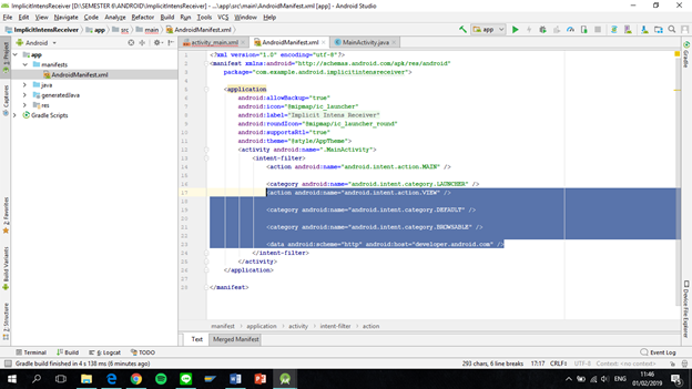TUGAS 2. Android fundamentals 02.1: Activities… | by Andina Salamah ...
