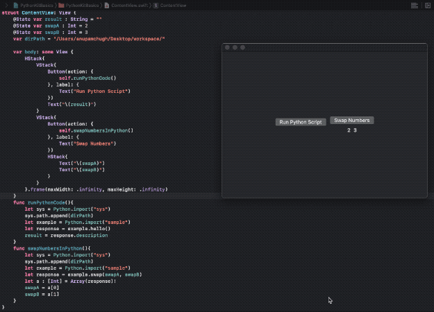 Swift ios example Swift ios example