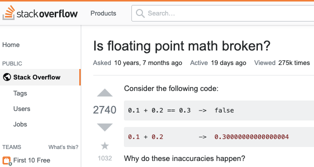 Why is 0.1 + 0.2 Not Equal to 0.3 in Most Programming Languages? | by Parul  Malhotra | Better Programming