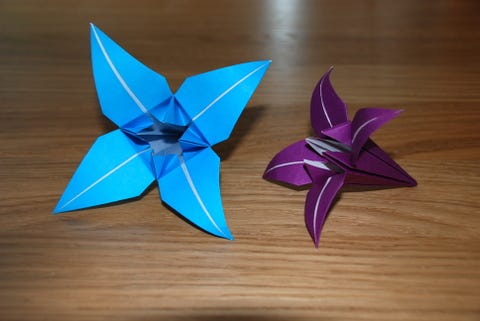 Simple Origami Lily Flower Tutorial Passiondig Medium