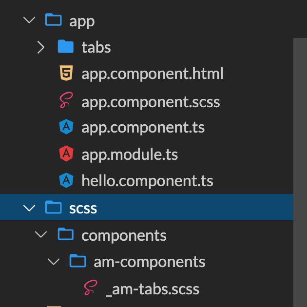 SCSS structure