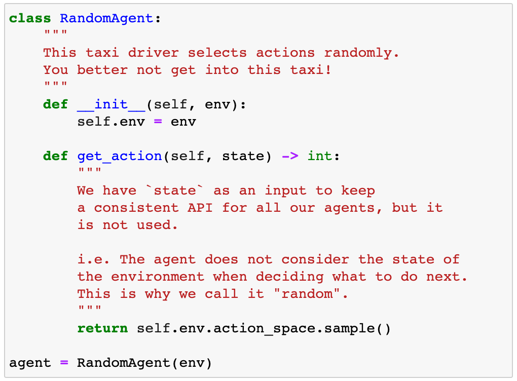 Random agent API — hands-on reinforcement learning course by Pau Labarta Bajo