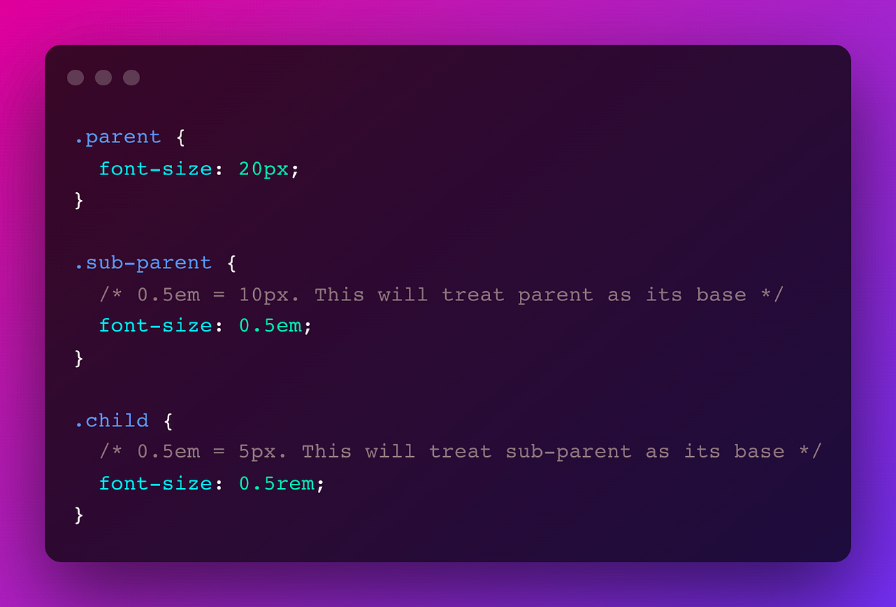 Problems with nested child when using em