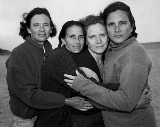 The Brown sisters portraits over 40 years: 1975, 1980, 1985, 1990, 1995 ...