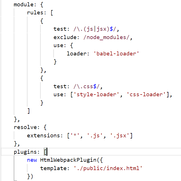 React from scratch What your webpack might require with .jsx