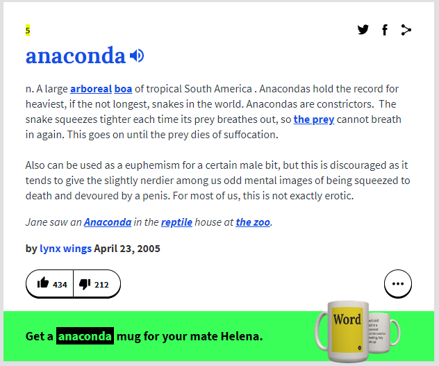 My Anaconda Don T My Introduction To The Term Anaconda By Sydel Brown Medium