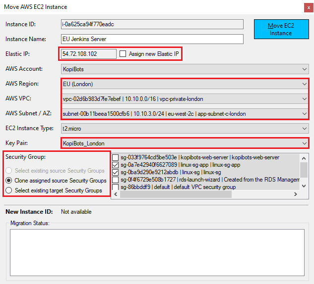 Aws Move Ec2 To Another Subnet