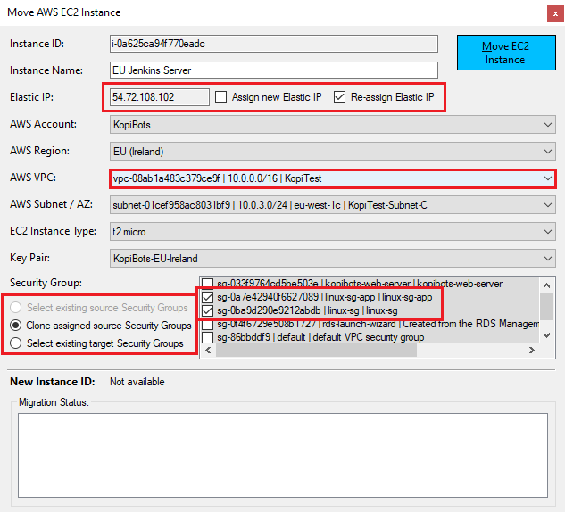 Aws Move Ec2 To Another Subnet