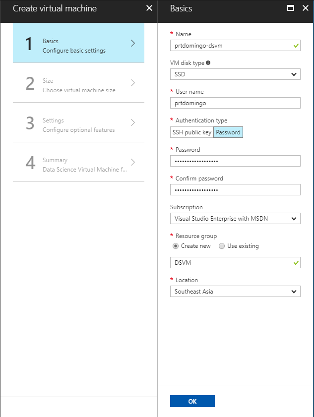 azure deep learning virtual machine