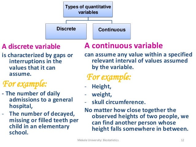 which is discrete variable