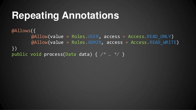 Type Annotations & Repeating Annotations in Java | by Roland Hewage | Medium