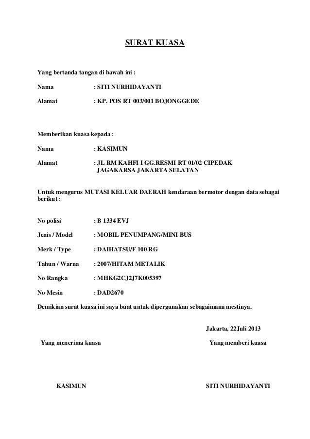 Pengertian surat surat adalah alat pengirim berita secara tertulis pengertian secara sempi Contoh Surat Kuasa Pembuatan Akta Kelahiran Word