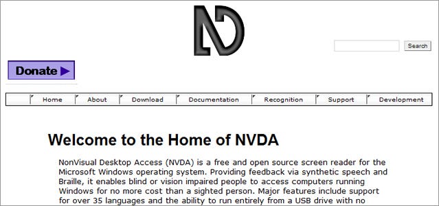 convert images for screen reader for blind