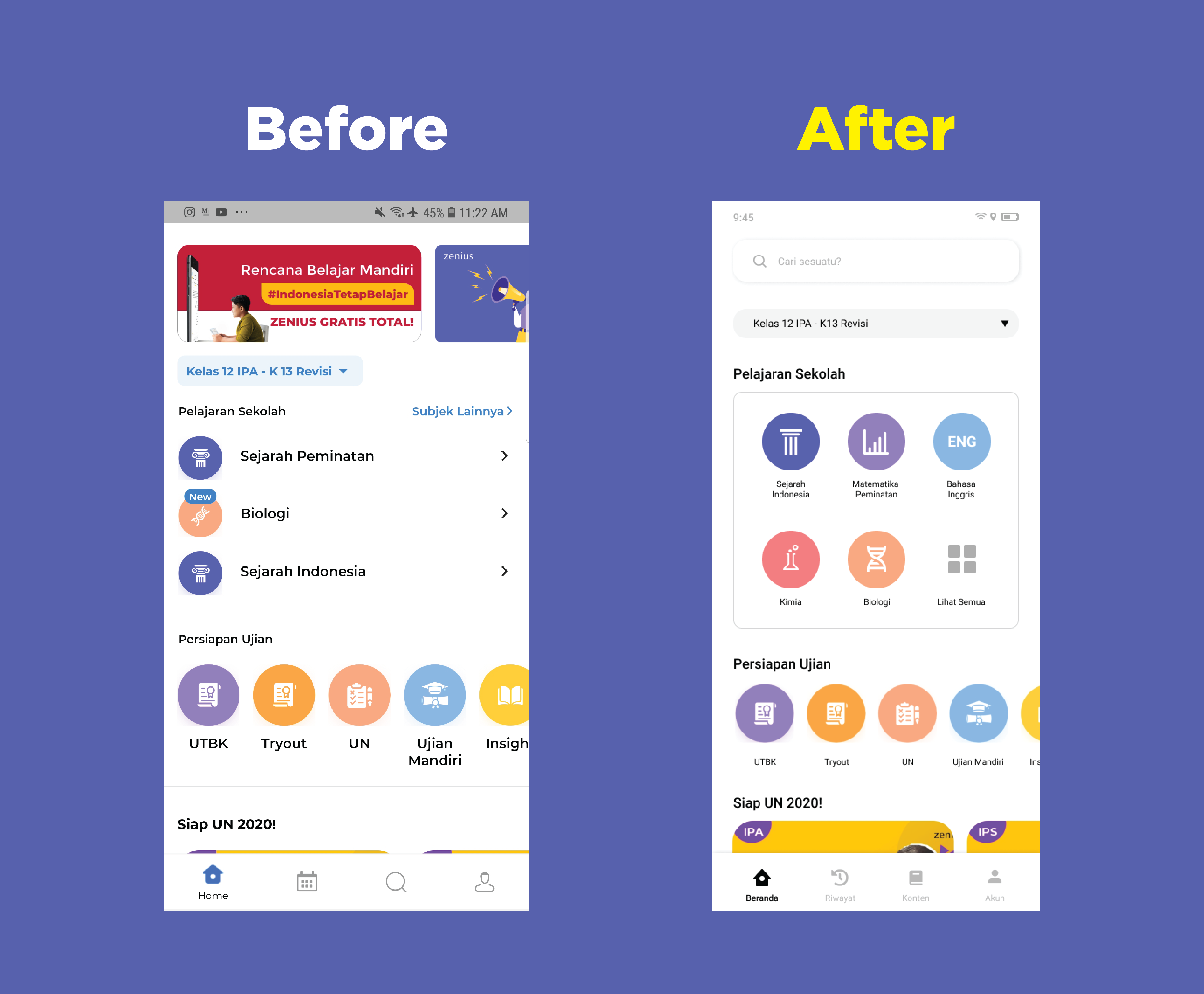Redesign Zenius Mobile Apps — an UI/UX Case Study #2 | by Kean Shihab