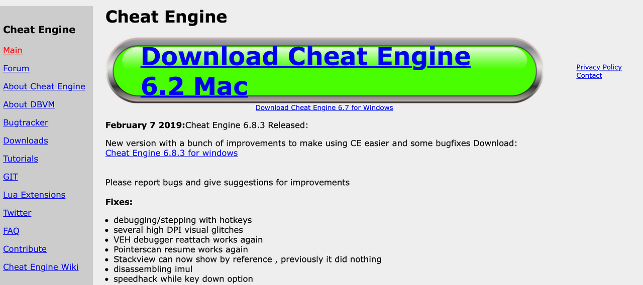 cheat engine mac os