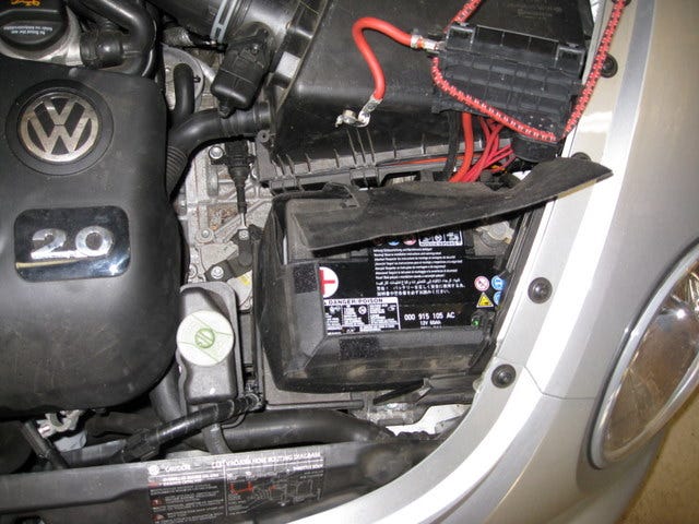 Replacing the Battery on a 2005 VW New Beetle Convertible | by Christopher  Lott | Medium