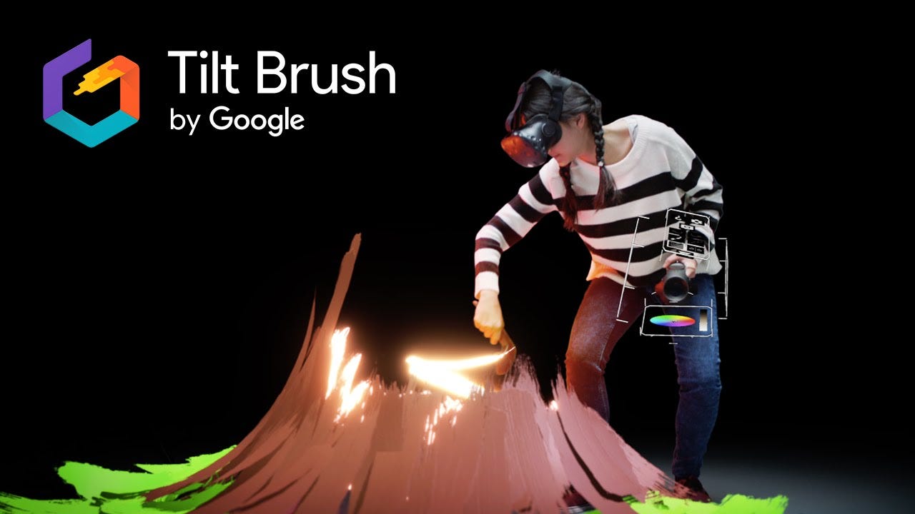 Tilt brush by google to paint in vr