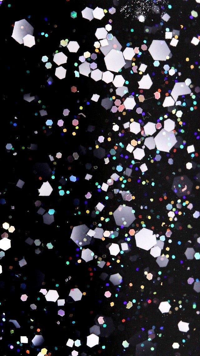 キラキラブラック By Iphone Wallpaper Medium
