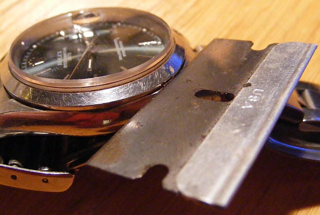 Broken Crystal on a Rolex Watch 