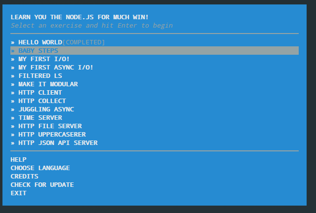 learnyounode verify progrma.js