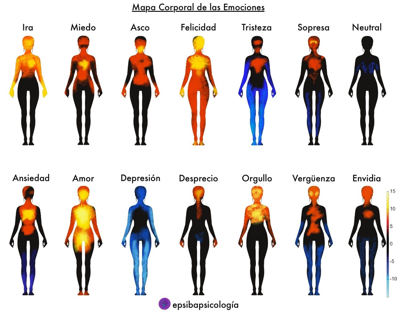 MAPA DE LAS EMOCIONES CORPORALES. Todos alguna vez hemos dicho sentirlo