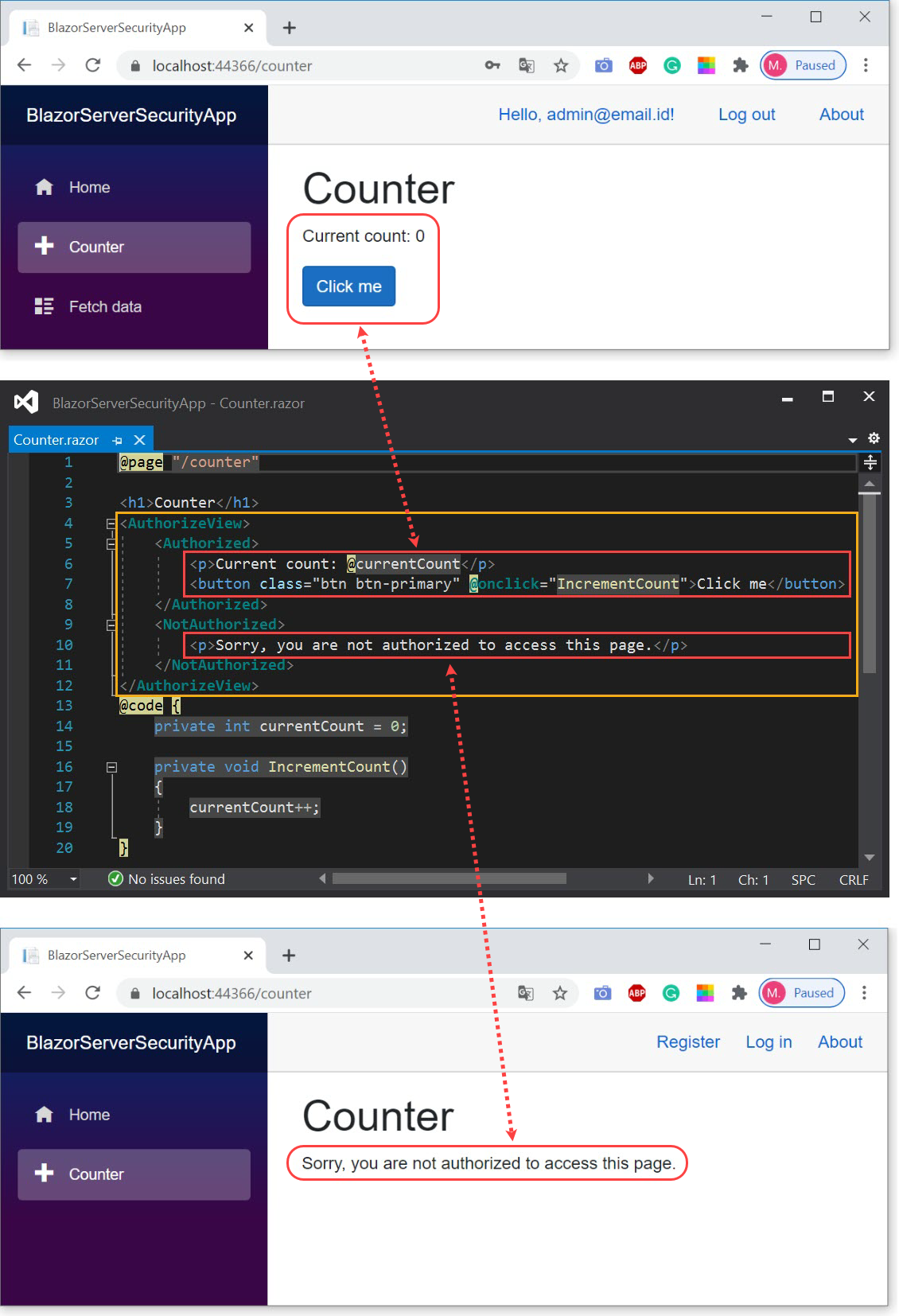Asp Net Core Blazor Server Application Project Structure Simple Migrating Webforms To including 