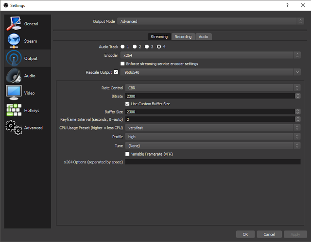 OBS Studio Settings. OBS settings for optimal streaming… | by Wootpeanuts |  Medium