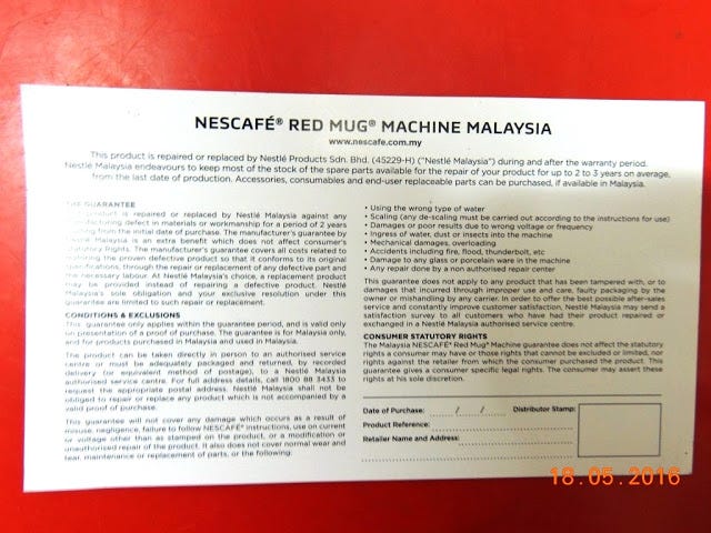 Nescafe Red Mug Coffee Machine 