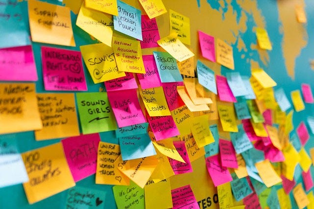 Crowdsourced ideas at the Women Deliver 2019 Conference in Vancouver, Canada