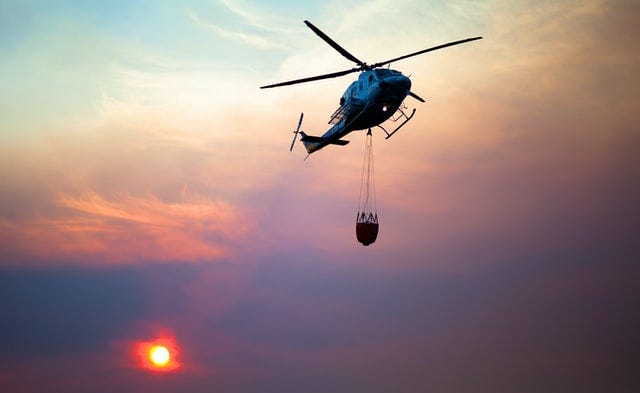 Helicopter lifting materials