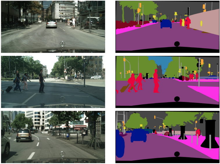 In semantic segmentation pixel labels