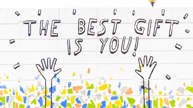 image text, the best gift is you