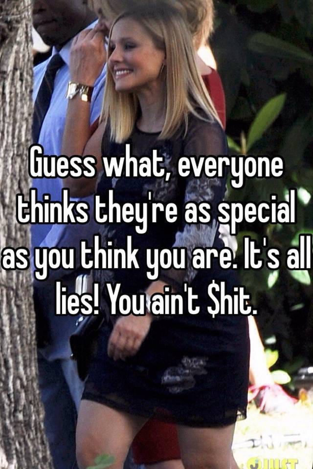 Why Do People Think They Re Special By Chris Schenk Ccschenk Medium