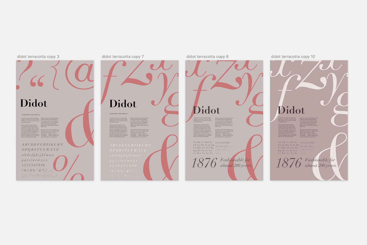 Didot: Type Specimen Project Process | By Julia Luo | Communication ...