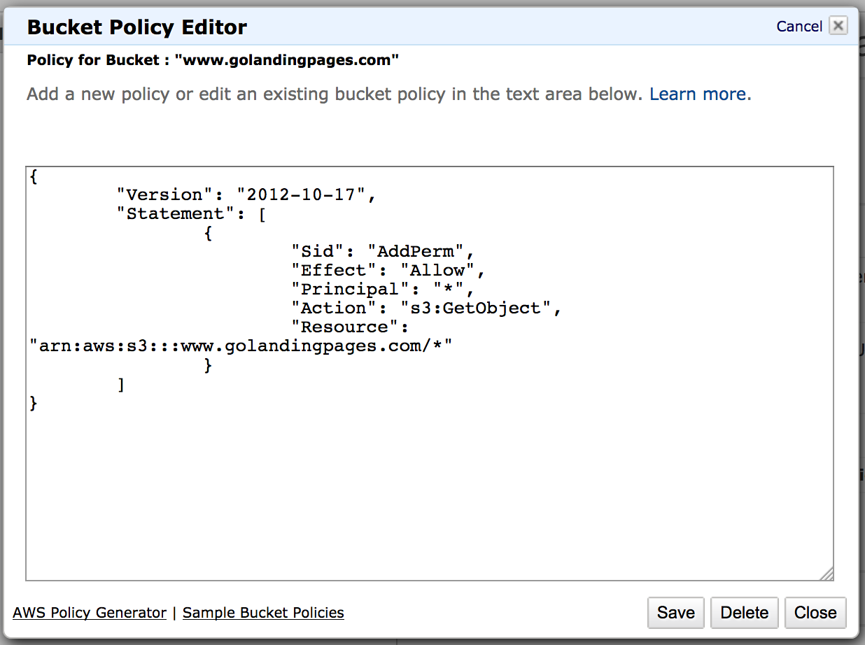 How to Create an AWS S3 Bucket to Host Your Landing Page or Static Site