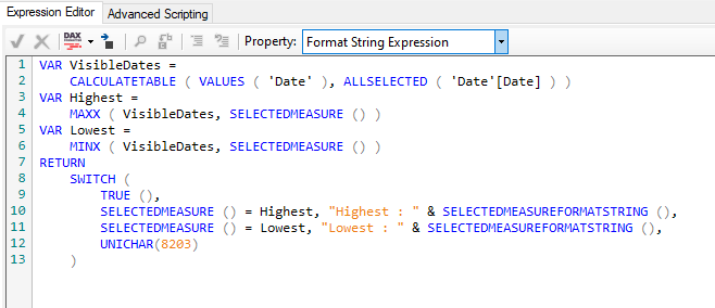 Dynamic Chart Labels with Calculation Groups | by Kane Snyder | Medium