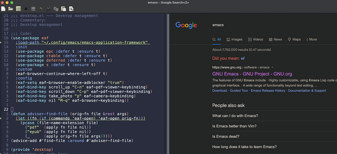 Live in Emacs using EAF. Live in Emacs using Emacs Application… by alpha2phi Medium