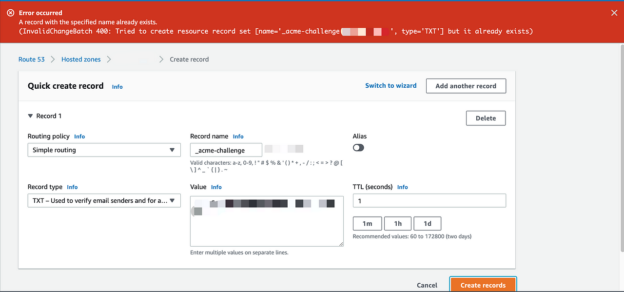 Как проверить txt запись acme challenge в dns