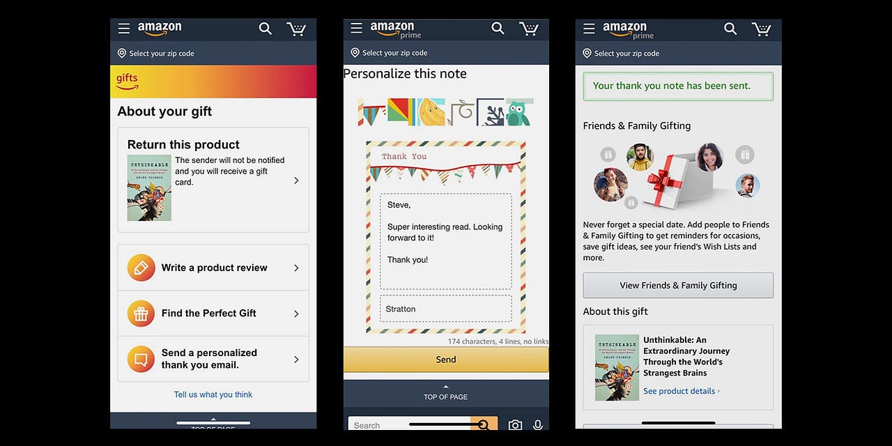 How to Say “Thank You” According to Amazon by Stratton Cherouny