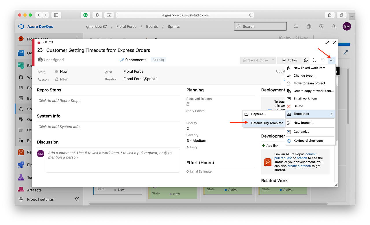 Enforce Best Practices when Raising Bugs with Azure DevOps Templates