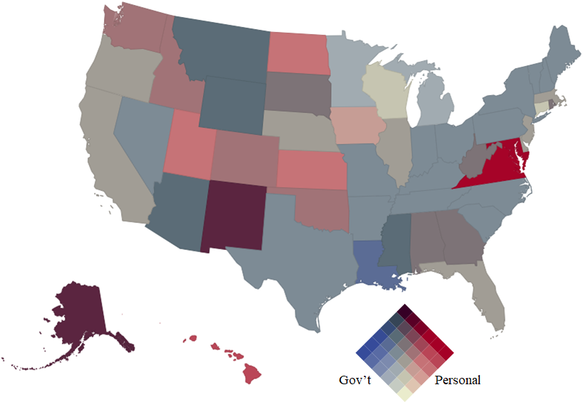 American states, the Federal government, and dependency by Bryan