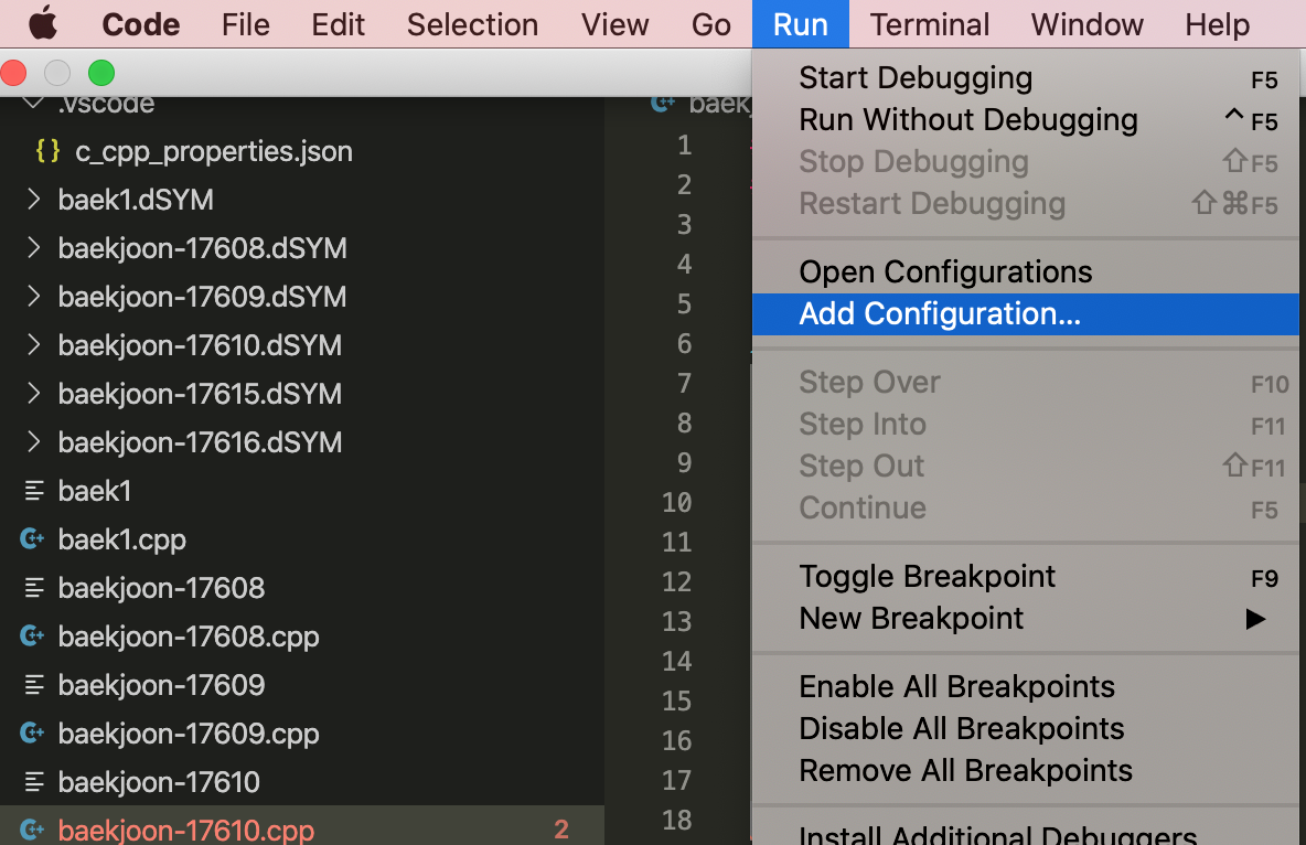 How to set environment running C++ with VSCode[Mac] at 2020 APR by