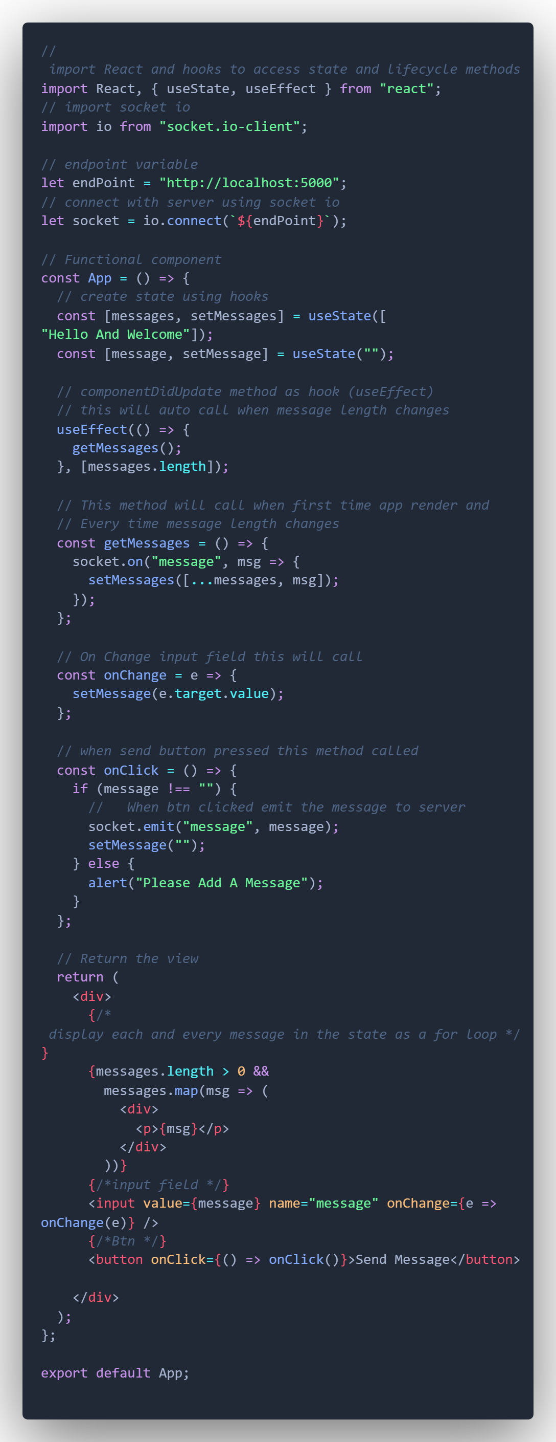 Simple ChatApp with React & Flask Analytics Vidhya Medium