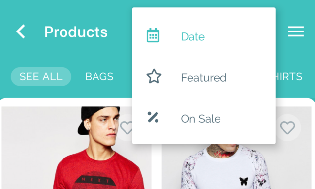 add Sorting Product by Features, On Sale.